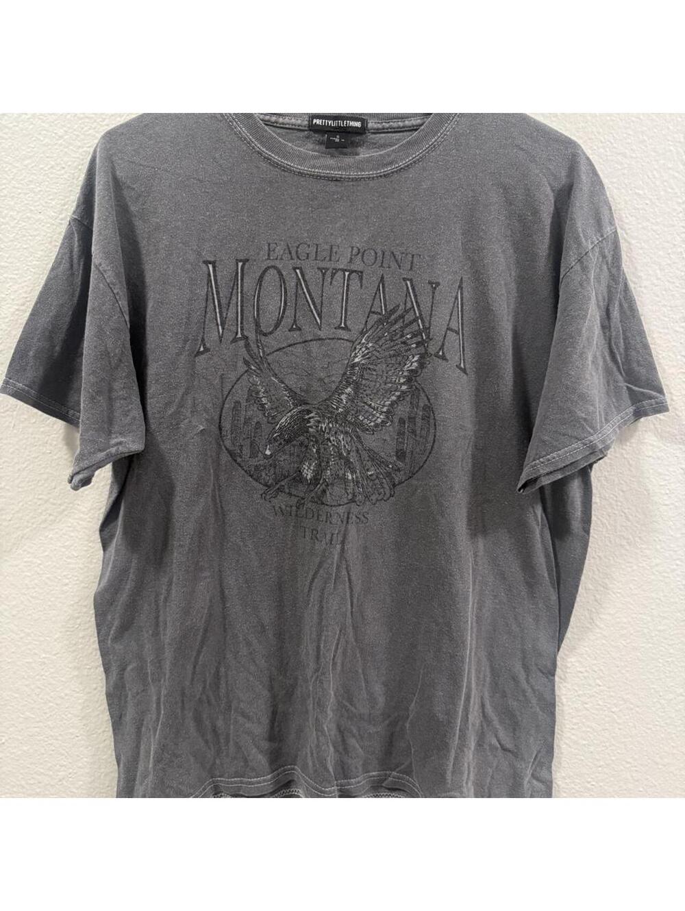 Prettylittlething Women's Grey Tshirt